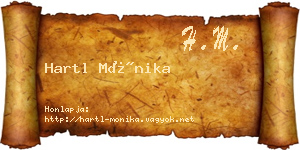 Hartl Mónika névjegykártya