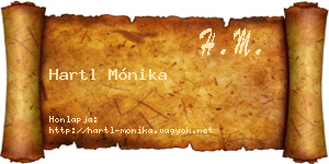 Hartl Mónika névjegykártya