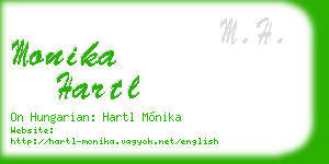 monika hartl business card
